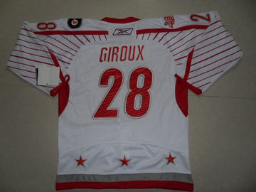 Claude Giroux Philadelphia Flyers white jersey