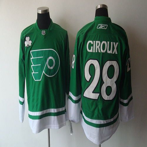 Claude Giroux Philadelphia Flyers green jersey