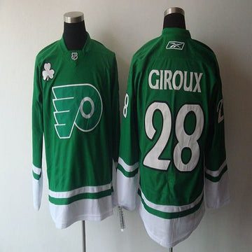 Claude Giroux Philadelphia Flyers green jersey