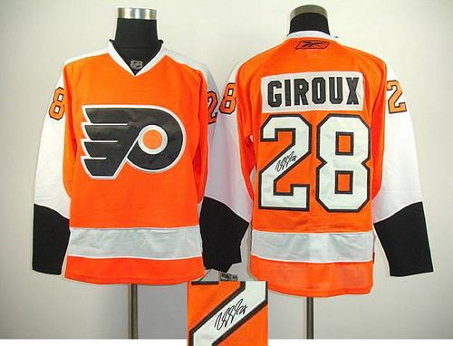 Claude Giroux Philadelphia Flyers orange jersey