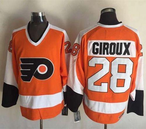 Claude Giroux Philadelphia Flyers orange Throwback jersey