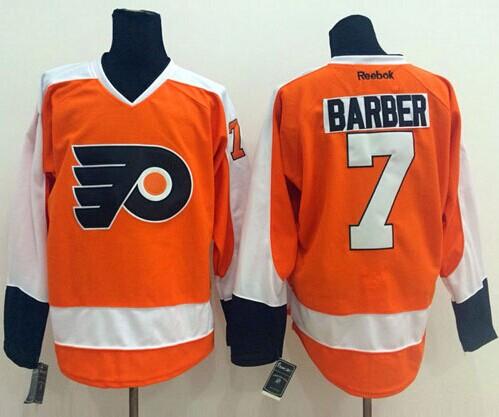 Bill Barber Philadelphia Flyers orange jersey