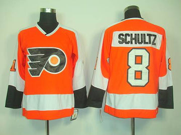 Dave Schultz Philadelphia Flyers orange Throwback jersey