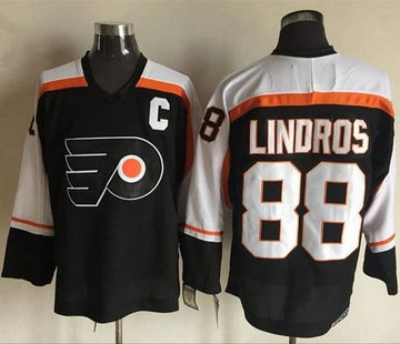 Eric Lindros Philadelphia Flyers black Throwback jersey