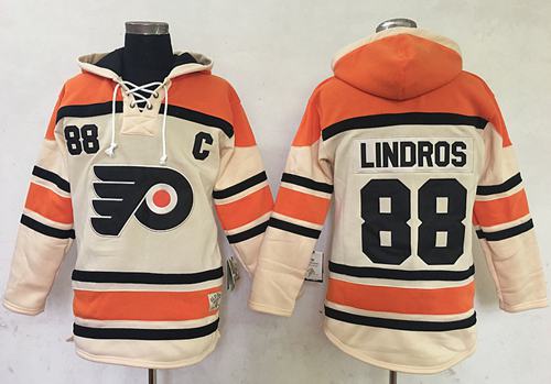 Eric Lindros Philadelphia Flyers cream jersey