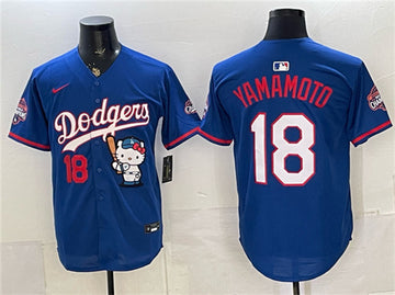 Yoshinobu Yamamoto Los Angeles Dodgers royal jersey