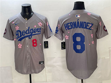 Enrique Hernández Los Angeles Dodgers gray Limited jersey