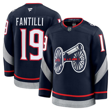 Custom Columbus Blue Jackets navy jersey