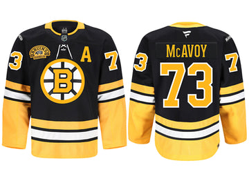 Charlie McAvoy Boston Bruins black Game jersey