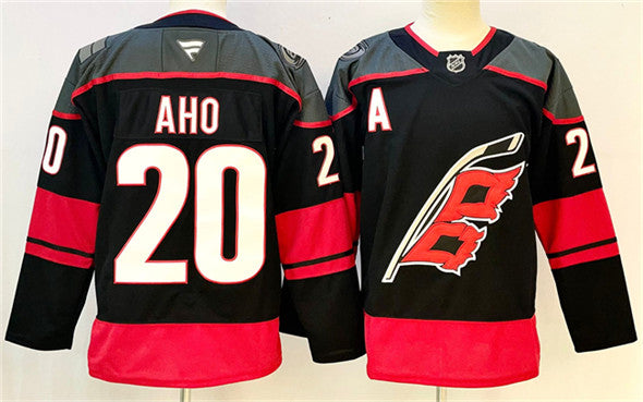 Sebastian Aho Carolina Hurricanes black Home jersey