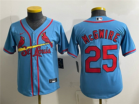 Mark McGwire St. Louis Cardinals blue jersey
