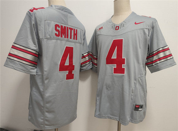 Jeremiah Smith Ohio State Buckeyes gray Limited jersey