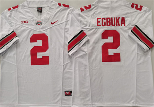 Emeka Egbuka Ohio State Buckeyes white Limited jersey