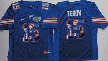Tim Tebow Florida Gators blue Fashion jersey