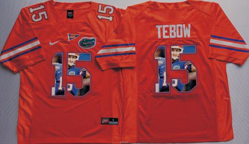 Tim Tebow Florida Gators orange Fashion jersey