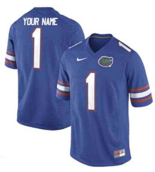 Custom Florida Gators blue Authentic jersey