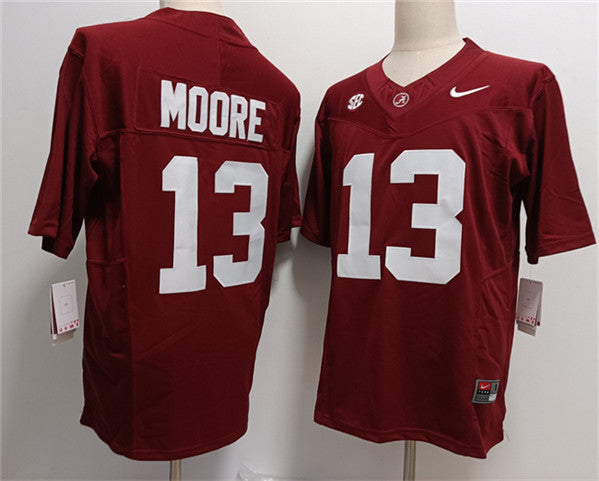 Malachi Moore Alabama Crimson Tide red jersey