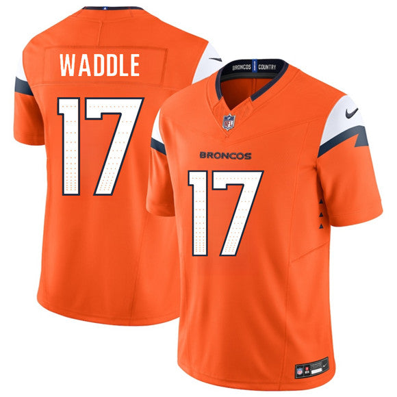 Jaylen Waddle Denver Broncos orange Vapor jersey