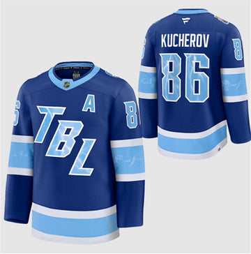 Nikita Kucherov Tampa Bay Lightning blue Stadium Series jersey