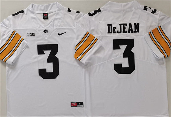 Cooper DeJean Iowa Hawkeyes white jersey