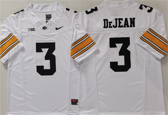 Cooper DeJean Iowa Hawkeyes white jersey