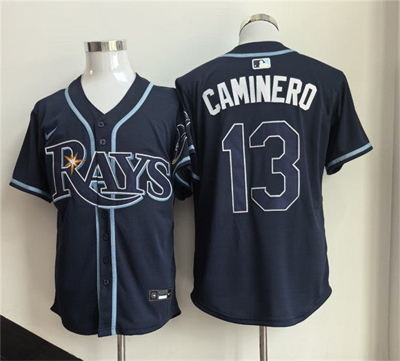 Junior Caminero Tampa Bay Rays navy Limited jersey