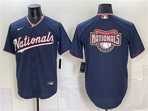 Team Big Logo Washington Nationals navy jersey