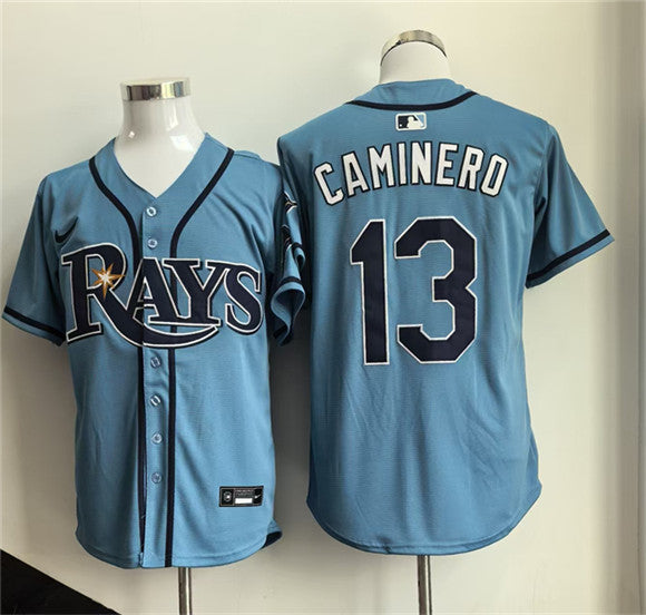Junior Caminero Tampa Bay Rays blue Limited jersey