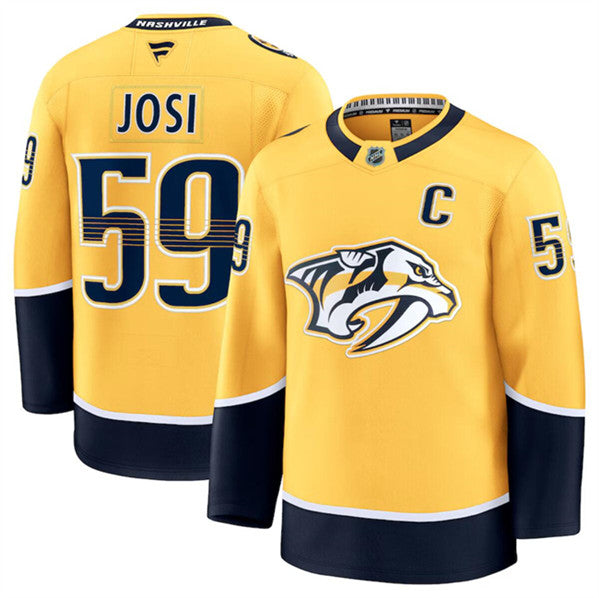Roman Josi Nashville Predators gold Home jersey