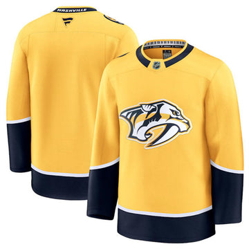 Custom Nashville Predators gold Home jersey