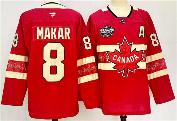 Cale Makar Team Canada red jersey