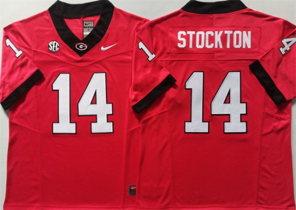 Gunner Stockton Georgia Bulldogs red FUSE jersey