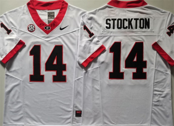 Gunner Stockton Georgia Bulldogs white FUSE jersey