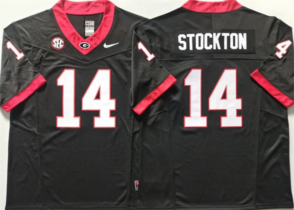 Gunner Stockton Georgia Bulldogs black jersey