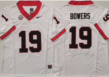 Brock Bowers Georgia Bulldogs white jersey
