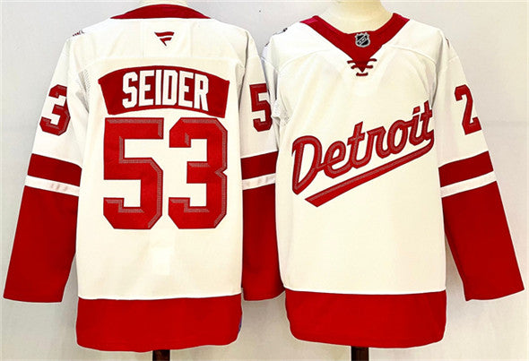 Moritz Seider Detroit Red Wings jersey