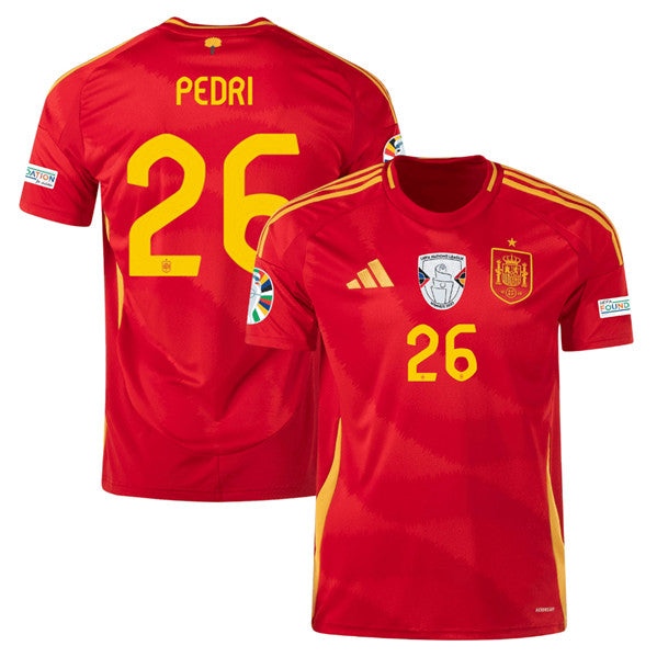 Pedri Spain National Team scarlet Home jersey