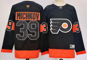 Matvei Michkov Philadelphia Flyers black jersey