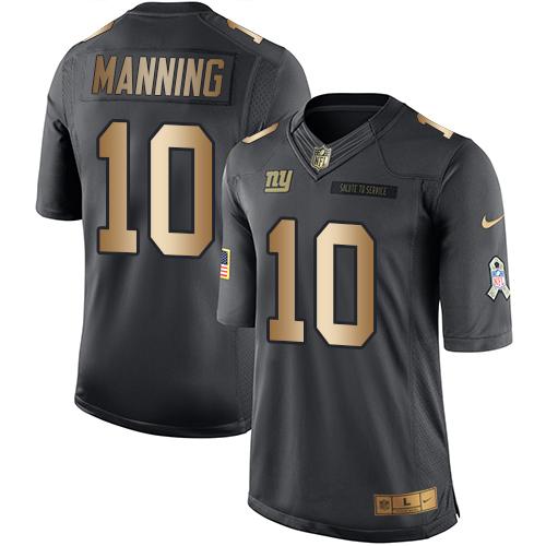 Eli Manning New York Giants black Salute To Service jersey
