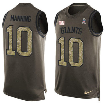 Eli Manning New York Giants green Salute To Service jersey