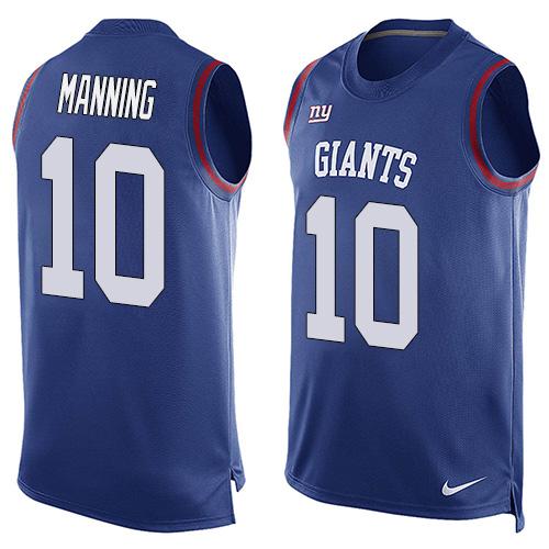 Eli Manning New York Giants royal jersey