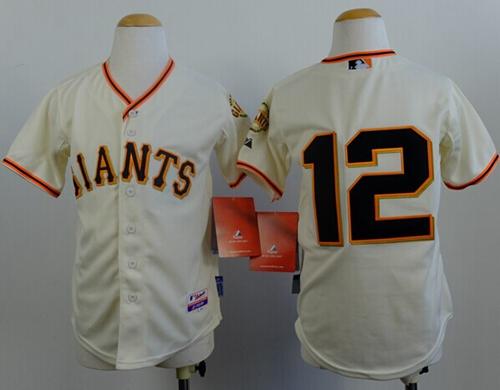 Joe Panik San Francisco Giants cream jersey