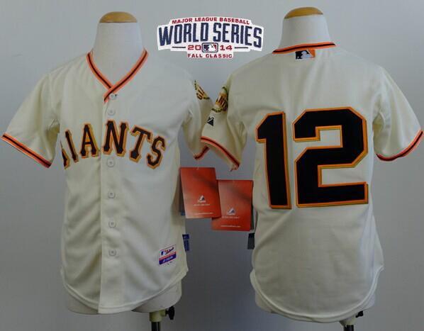 Joe Panik San Francisco Giants cream jersey