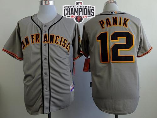 Joe Panik San Francisco Giants grey Road jersey