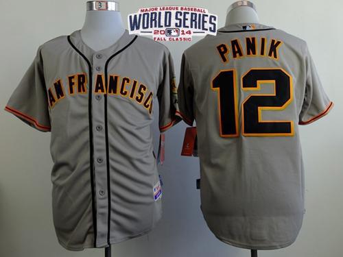 Joe Panik San Francisco Giants grey Road jersey