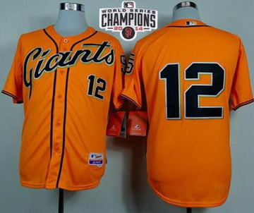 Joe Panik San Francisco Giants orange Alternate jersey