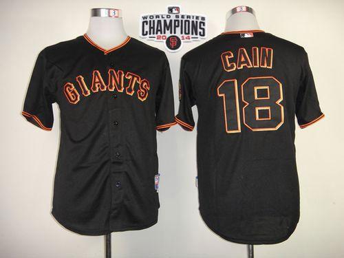 Matt Cain San Francisco Giants black jersey