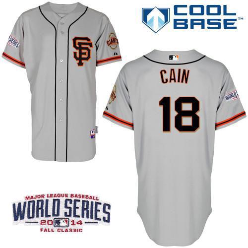 Matt Cain San Francisco Giants grey Road jersey