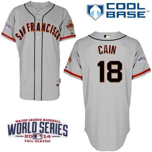 Matt Cain San Francisco Giants grey jersey