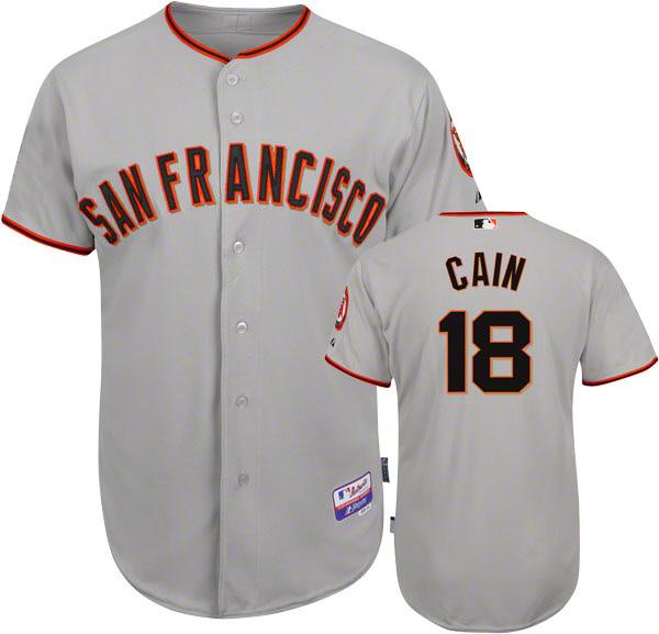 Matt Cain San Francisco Giants grey jersey